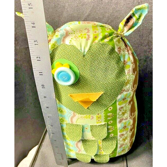 Owl Door Stop/Shelf Sitter - Handmade 13”x 7” Weighted - Vintage - Picture 7 of 8